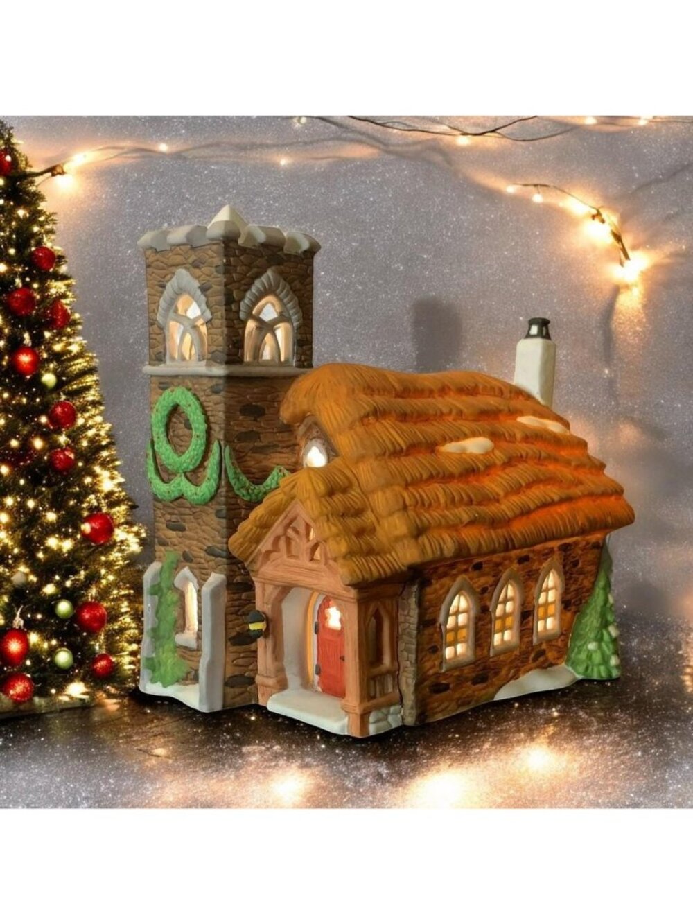 Dept 56 Ivy Glen Church Dickens Christmas Village Lighted Building - 1988